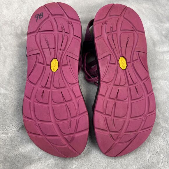 Chaco Women’s Sandals Size 8 Purple Pink Toe Loop Strappy Sport Outdoor Shoes - Picture 8 of 9